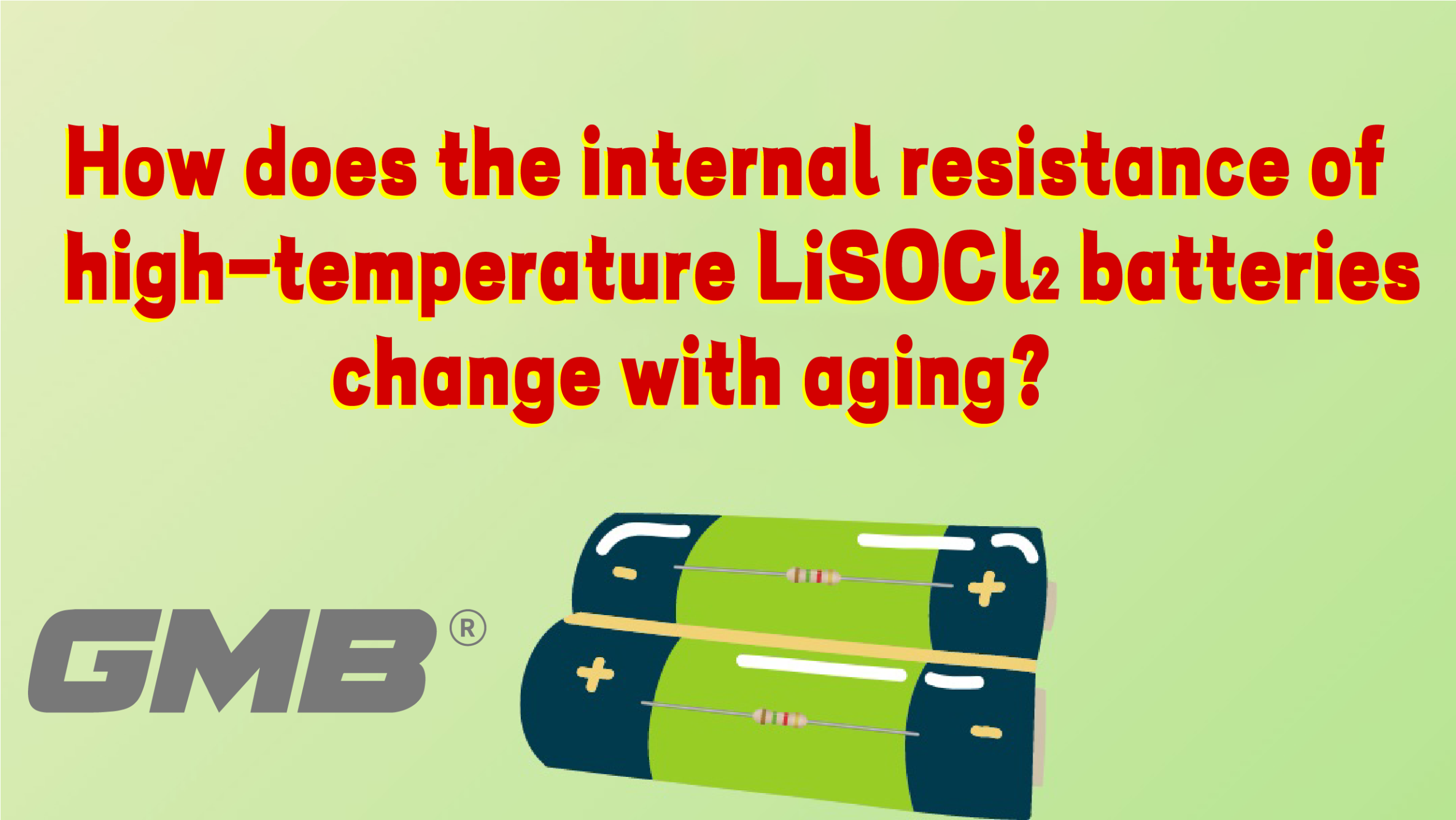 How does the internal resistance of high-temperature LiSOCl2 batteries change with aging?